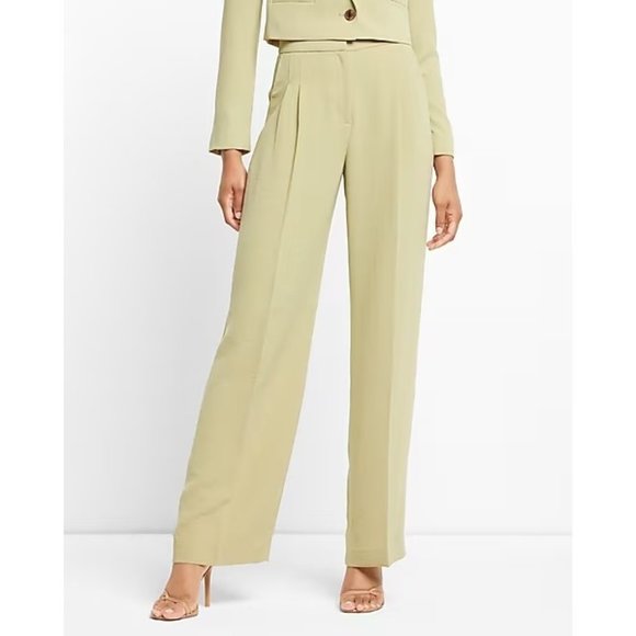 Express Pants - Express Super High Waisted Pleated Wide Leg 8R